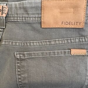 Men's Fidelity Jimmy Belmont Army Jeans Size 36